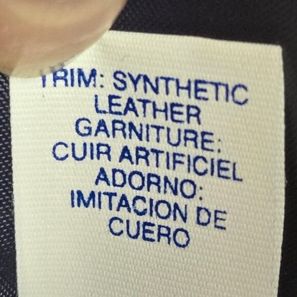 Tommy Hilfiger Black Canvas Logo Crossbody Faux Leather Trim Adjustable Strap - Picture 13 of 15